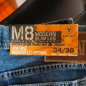 34 x 38 Ariat M8 Modern Slim Leg Jeans